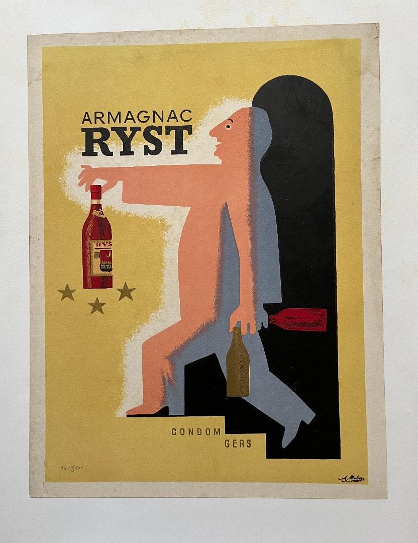 R. SAVIGNAC RYST, 1943年 　オリジナル・リト　サビニャック