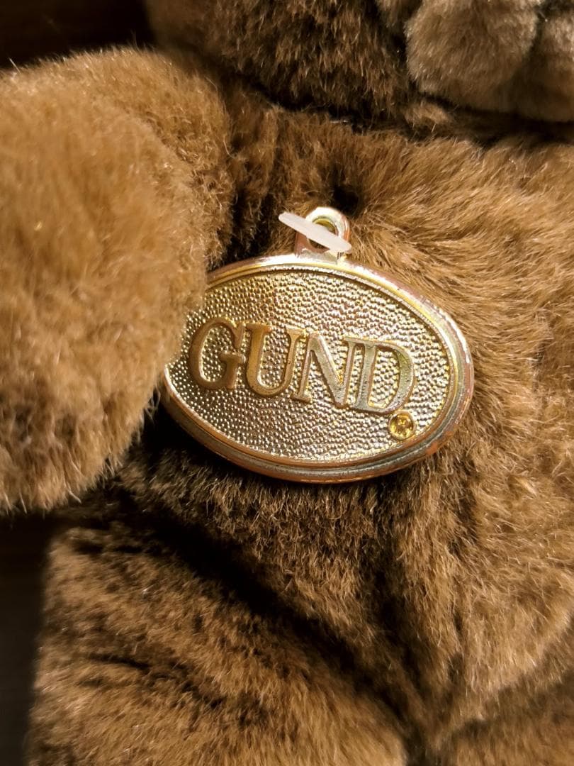 レトロ GUND 1983 ブラウンベアぬいぐるみ [エンブレム付] テディベア