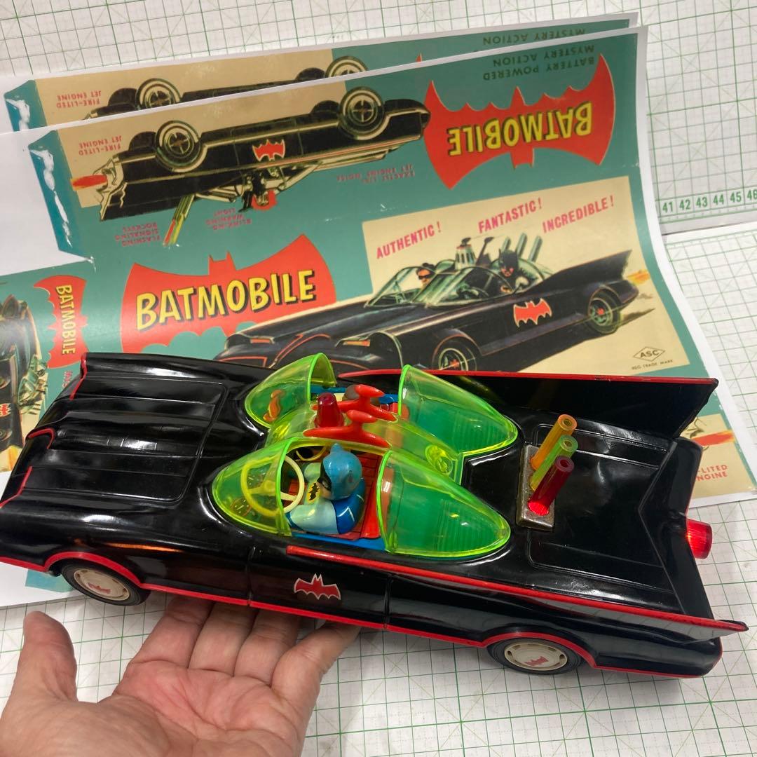 1960年代アオシン製の初期の珍しい黒の バットマンかー黒は！殆ど出てきません