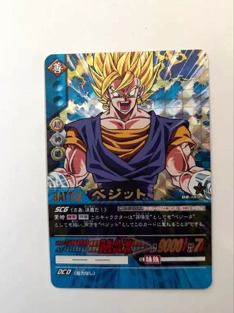 【希少・キラ】ベジット（超サイヤ人）DB-189-1｜2006年製 初期カード