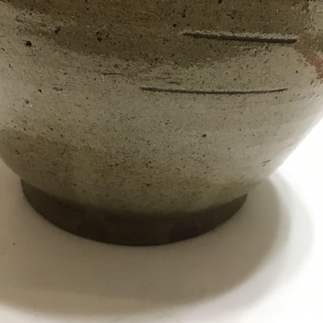 アンティーク 古 大堀相馬焼 首 緑釉 徳利