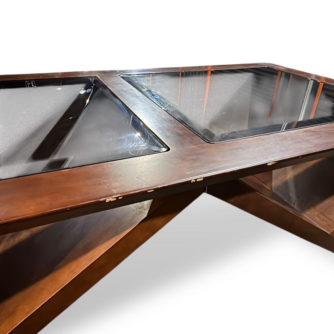 マルニ 木工 ガラス天板 ローテーブル｜モダンデザイン