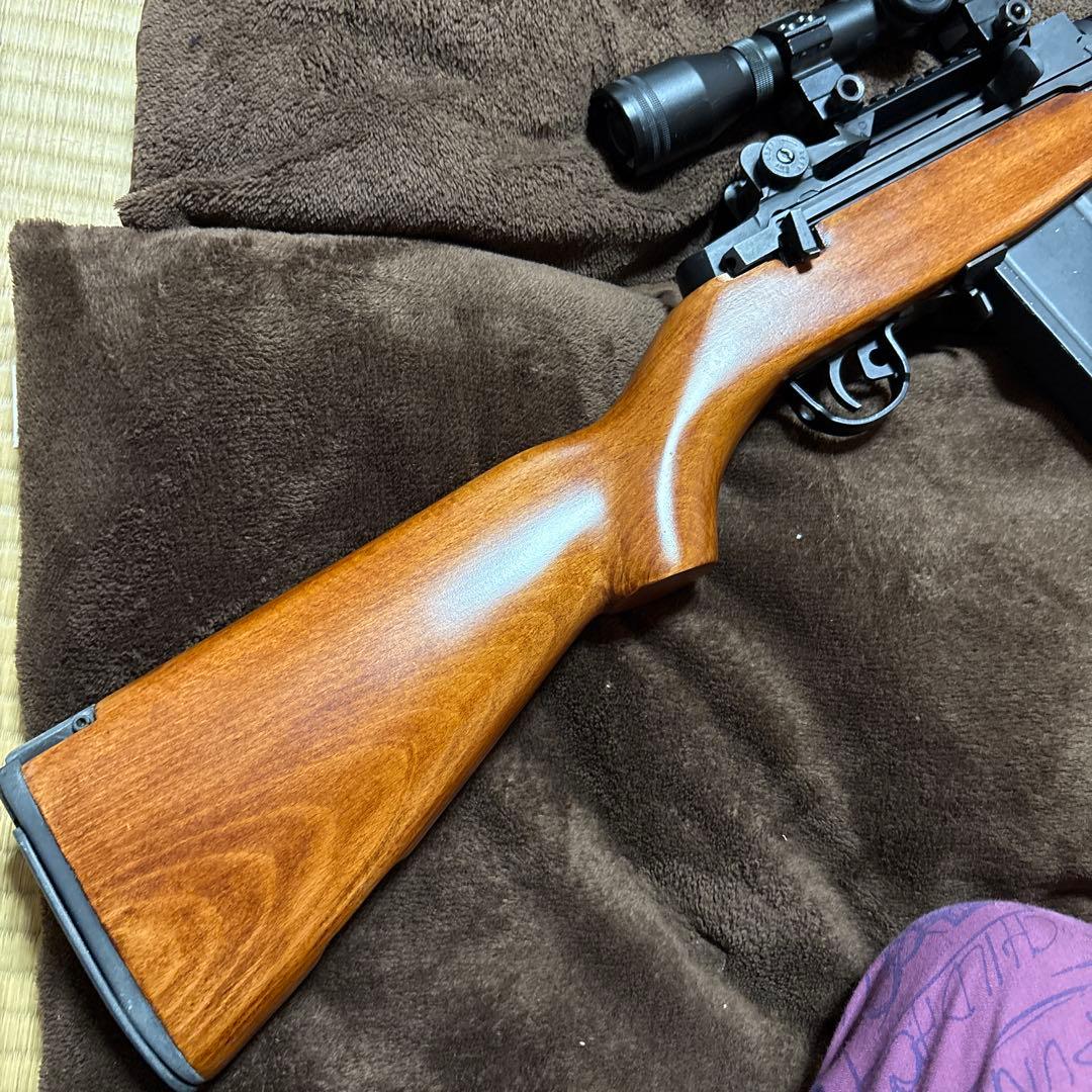 激レア 東京マルイ 電動ガン M14 リアルウッドカスタム 次世代M4 好きにも
