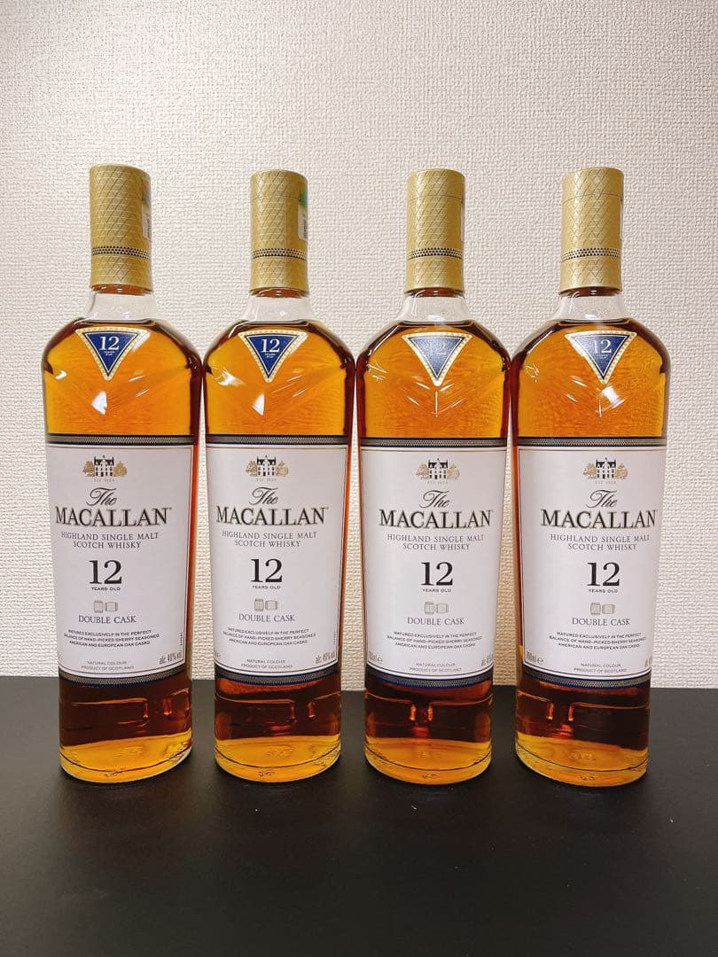 【週末値引き】マッカラン12年（ダブルカスク）✖️4本