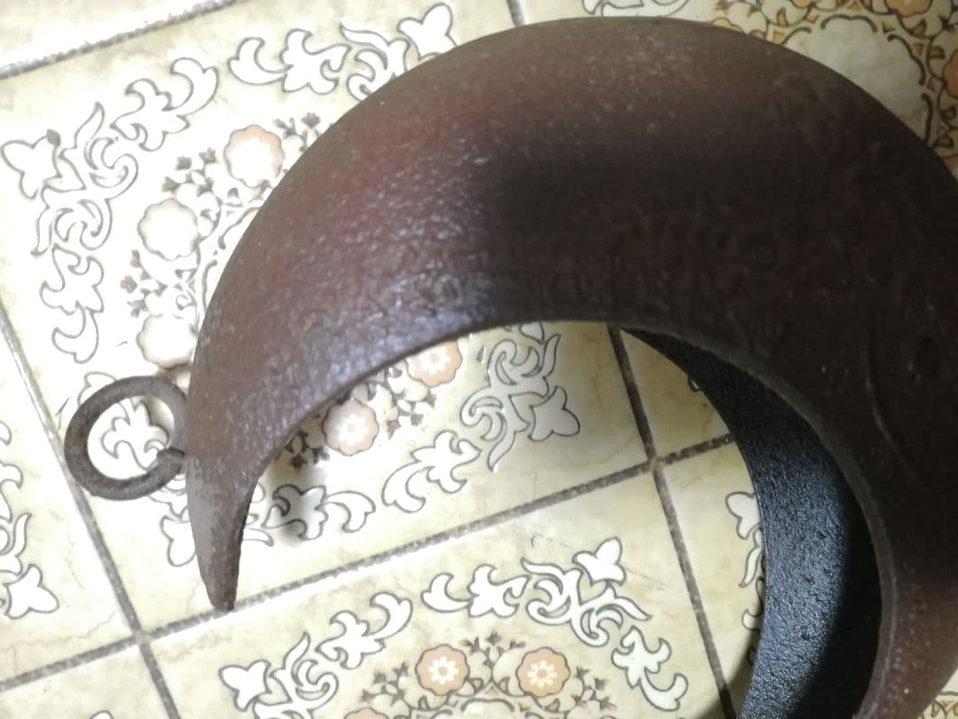 W‼️【南部鉄器★昭和レトロ】三日月型吊り花瓶 　希少品　非売品‼️