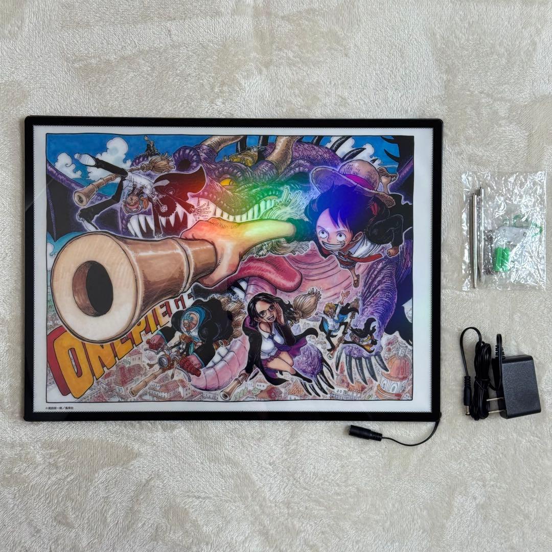 【新品】ワンピース ホログラムクリアポスター デザインB LEDパネル セット