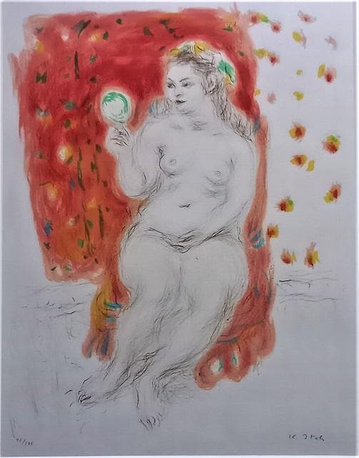 伊藤清永 「裸婦」 リトグラフ作品　エディションナンバー96/175 真作