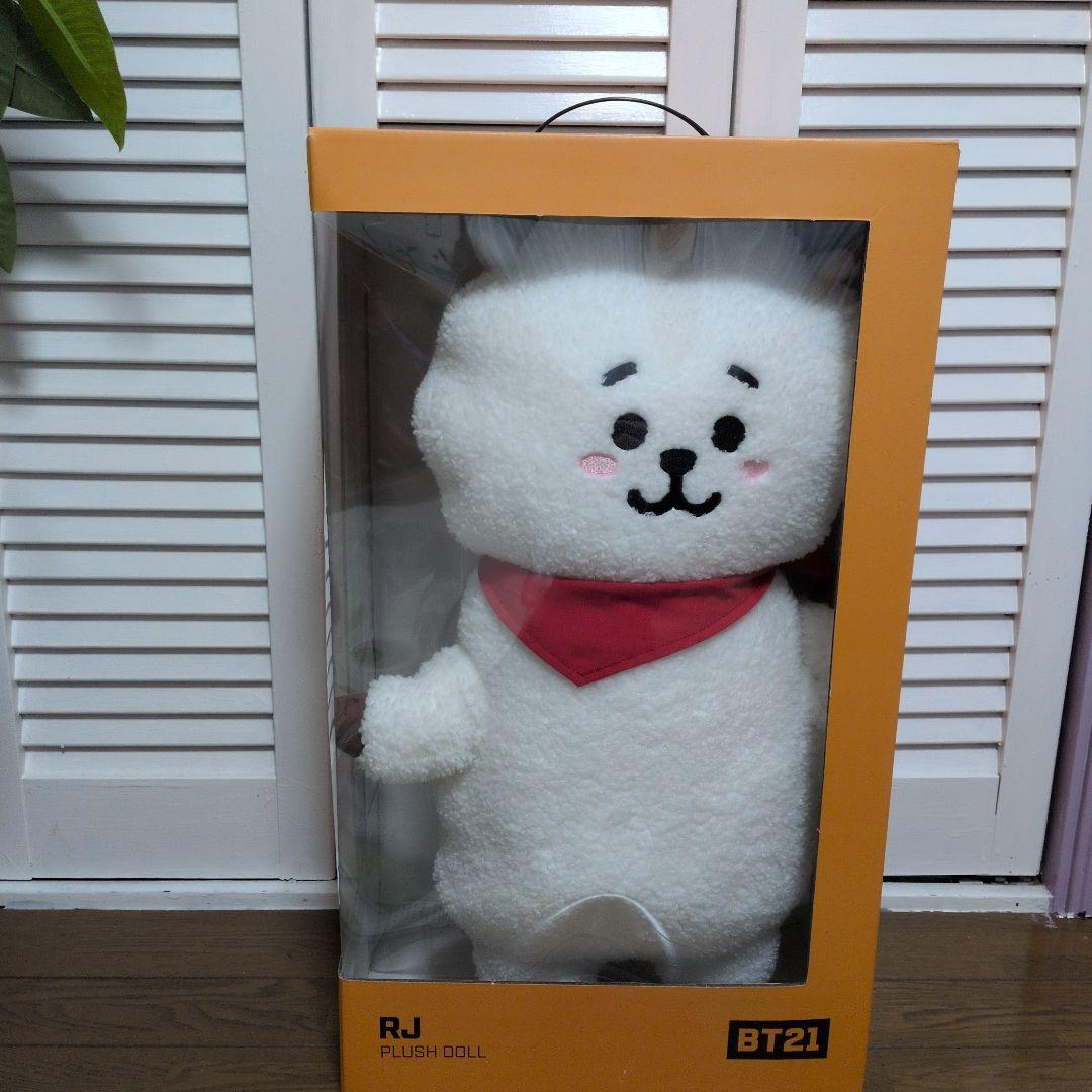 公式 BTS BT21 RJ ジャンボ スタンディングドール ぬいぐるみ