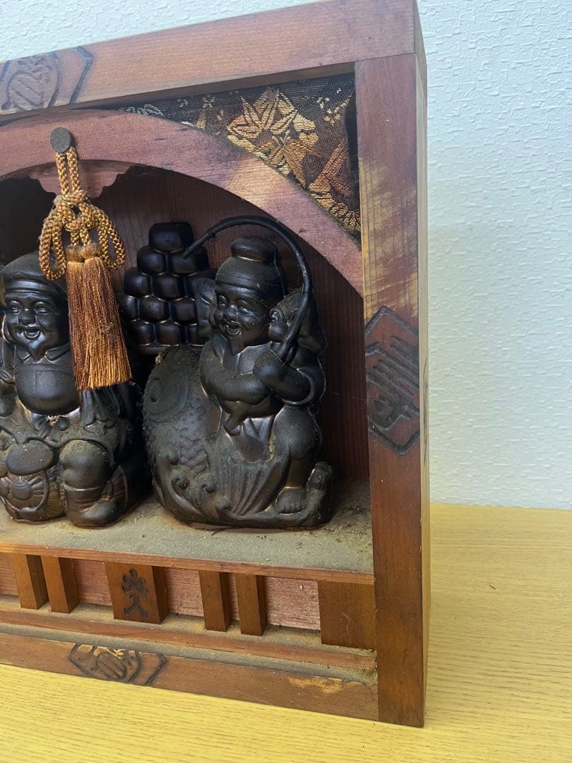 七福神　大黒天　恵比寿　置物　縁起物　開運　古美術　骨董　商売繁盛
