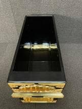 限定値下　まごころ堂　美品の箱　仏壇部品　木製　本金箔　金具付き　蒔絵　6060