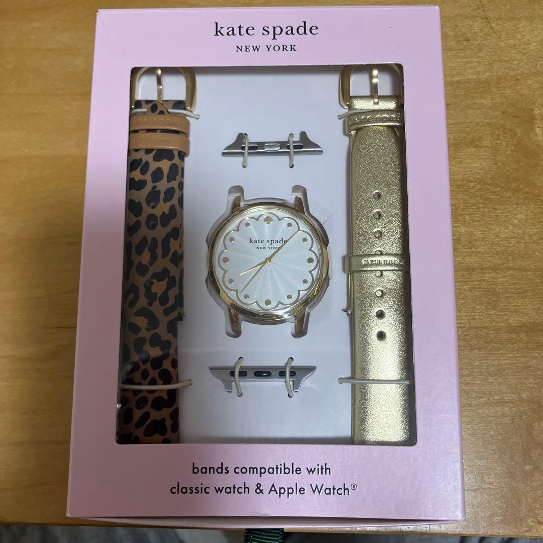 【新品未使用】♡ケイトスペード♡腕時計♡レオパード♡ゴールド♡