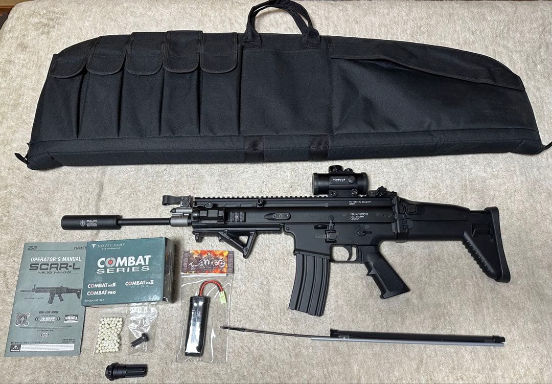 次世代電動ガン東京マルイ SCAR-L ブラック属品多数