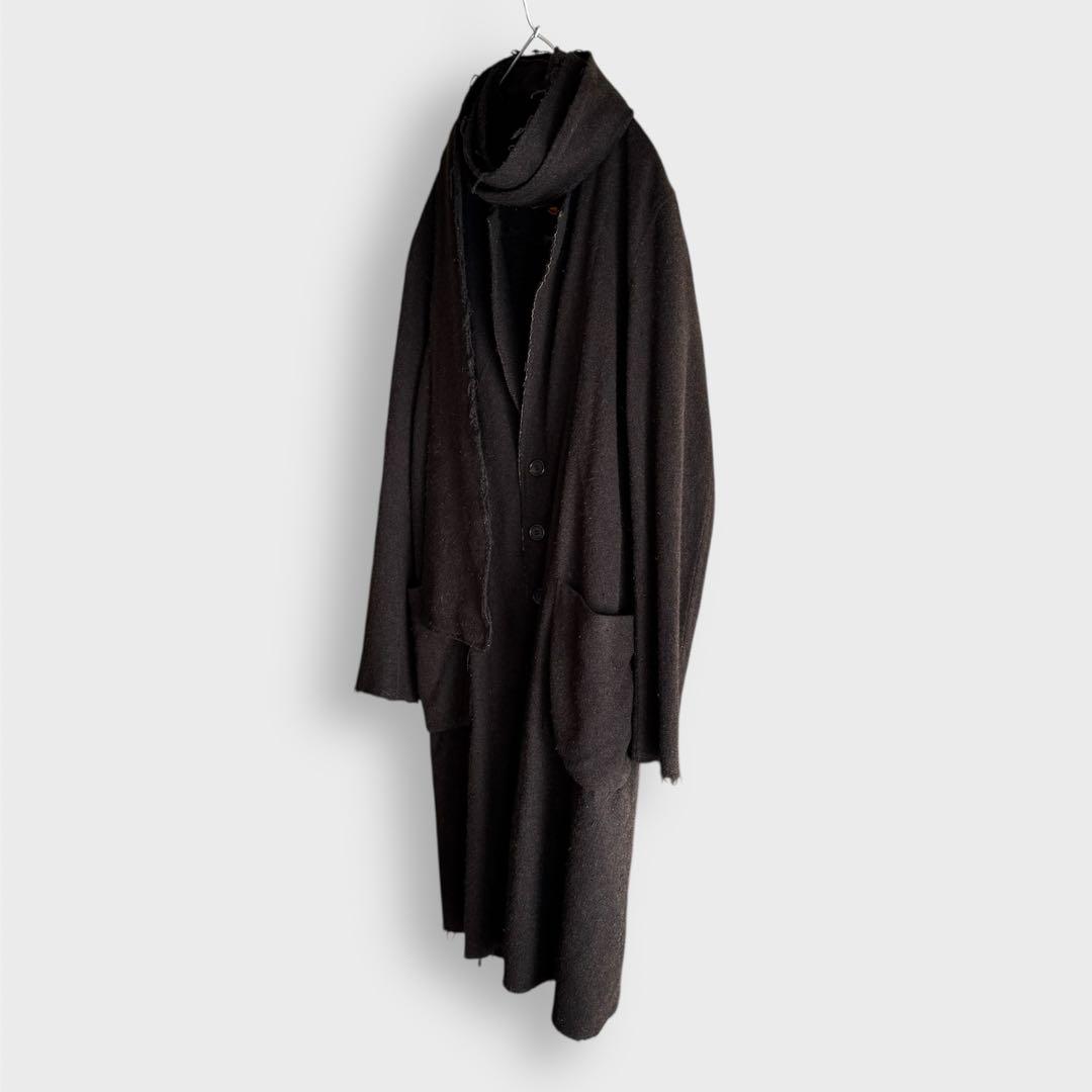 UNDERCOVER 06AW guruguru期 ウール縮絨ロングカーディガン
