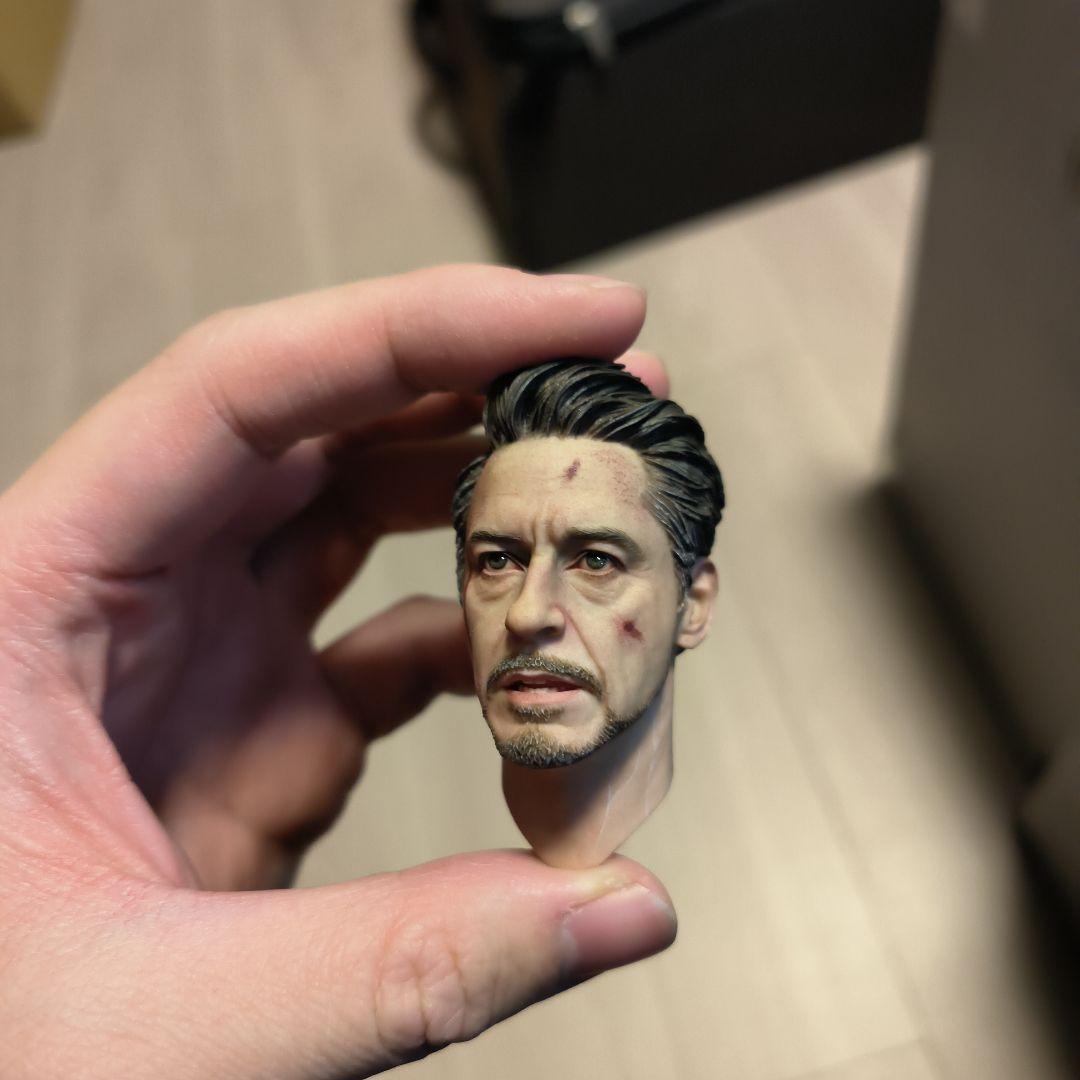 トニー アイアムアイアンマン カスタムヘッド フィギュアヘッド