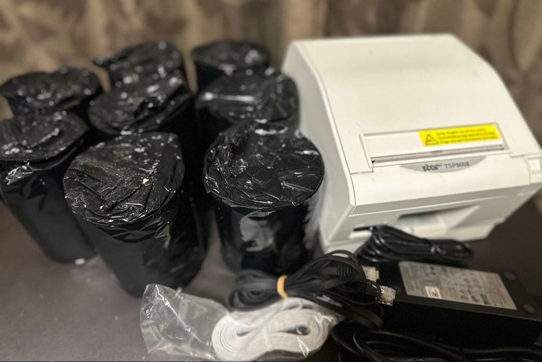Star TSP800II レシートプリンター 未使用ラベルロール8個付き