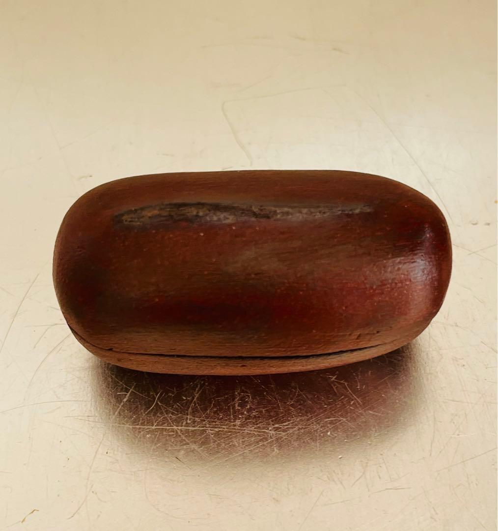 藤平寧　豆形香合　直しあり　茶道　茶道具