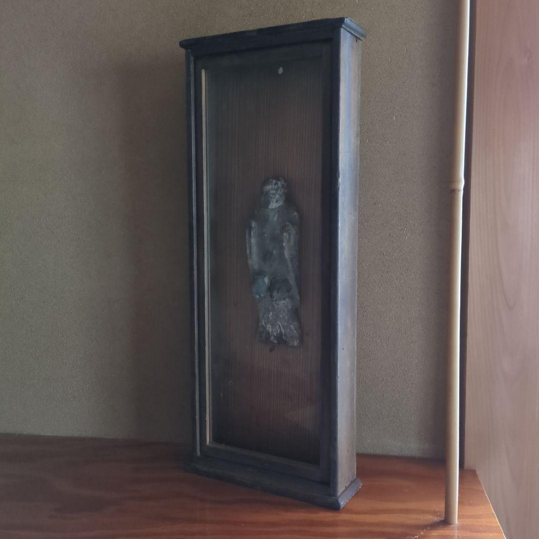 木製仏像オブジェ 約19cm　　骨董品　美術品　壁掛け