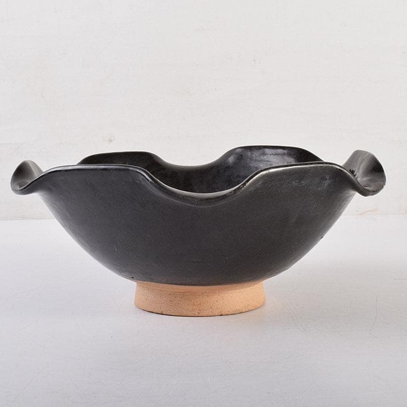 中国　吉州窯　黑釉　木葉天目茶碗　輪花鉢　C　6919