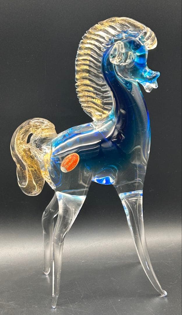 【希少】ベネチアングラス MURANO ムラーノ 馬　置物　ヴェネチアングラス