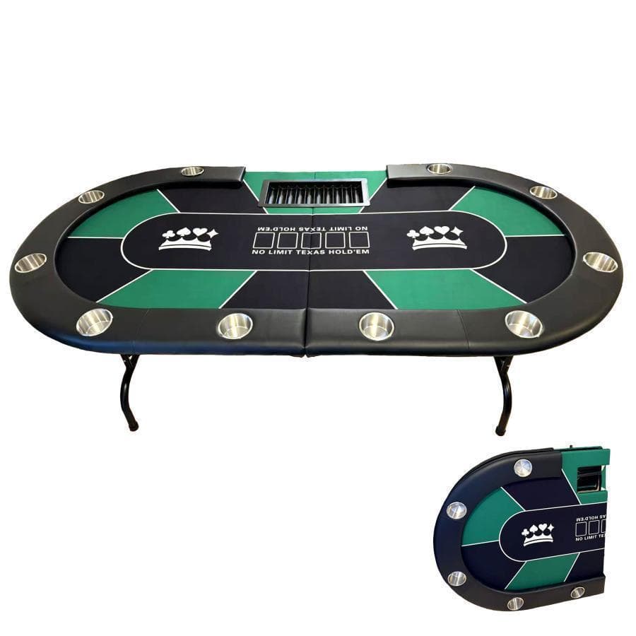 新品*ポーカーテーブル10人対応カジノ チップラック ドリンクホルダー赤