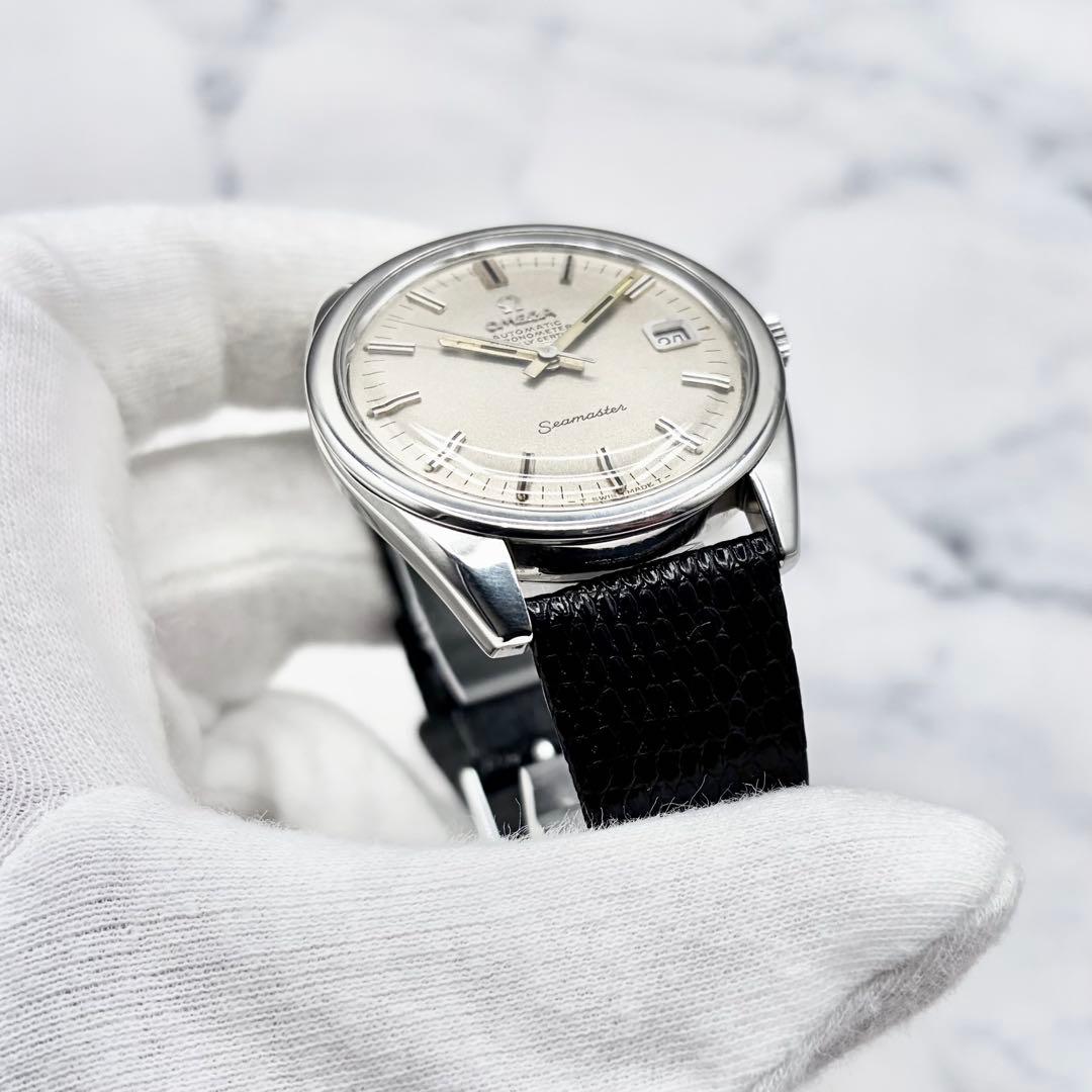 【美品／良稼働】オメガ シーマスター クロノメーター 自動巻き サンドブラスト