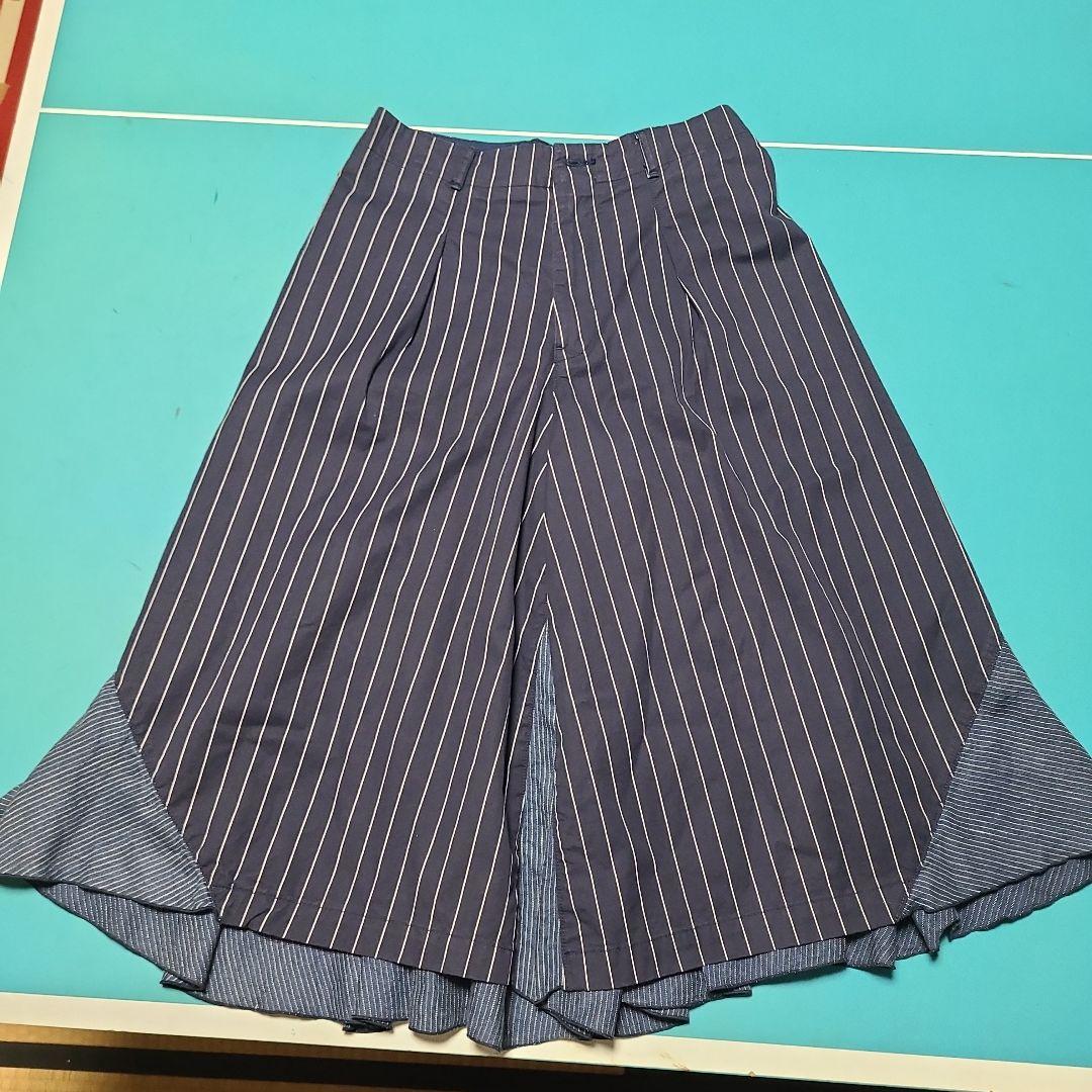 KAPITAL　ネイビー ストライプ 　スカート
