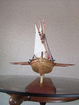 帆船模型完成品 ダブルボート　－あなたのお部屋に一層の品格を－