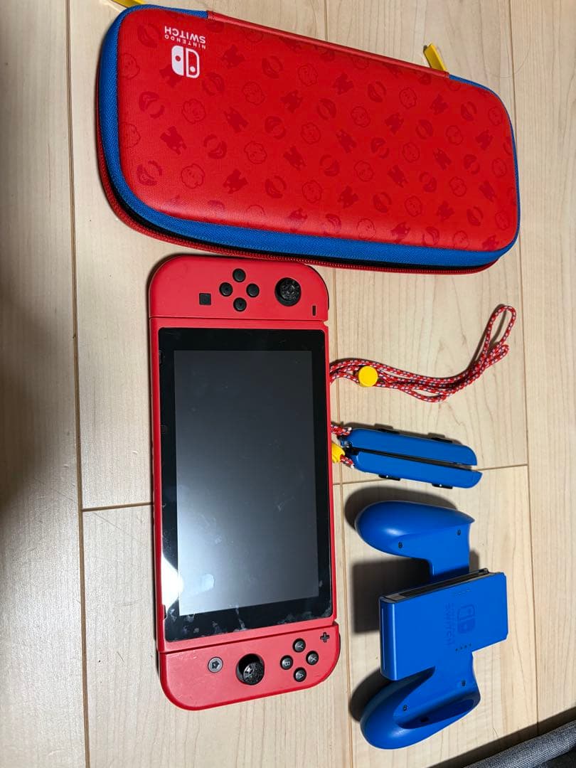 Nintendo Switch マリオレッド 本体 + ケース+128Gメモリー