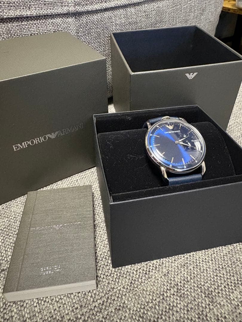 EMPORIO ARMANI 腕時計 ブルー AR-11335