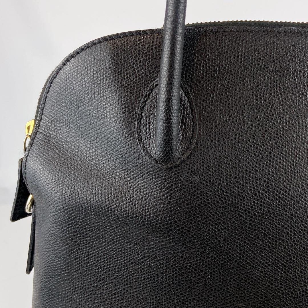 セリーヌ 2way ドーム型 オールレザー シボ革 ショルダー クロスボディ