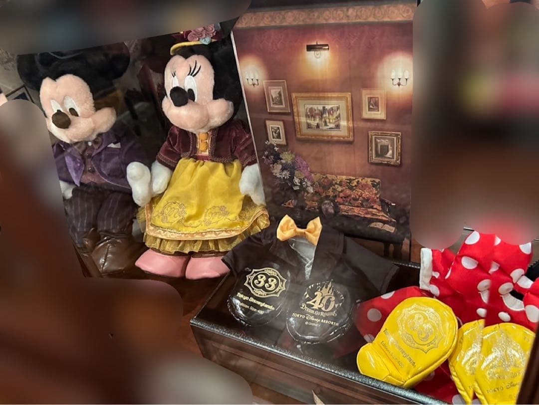 【新品未開封】クラブ33 ディズニー40周年 ミッキー＆ミニー　ぬいぐるみ