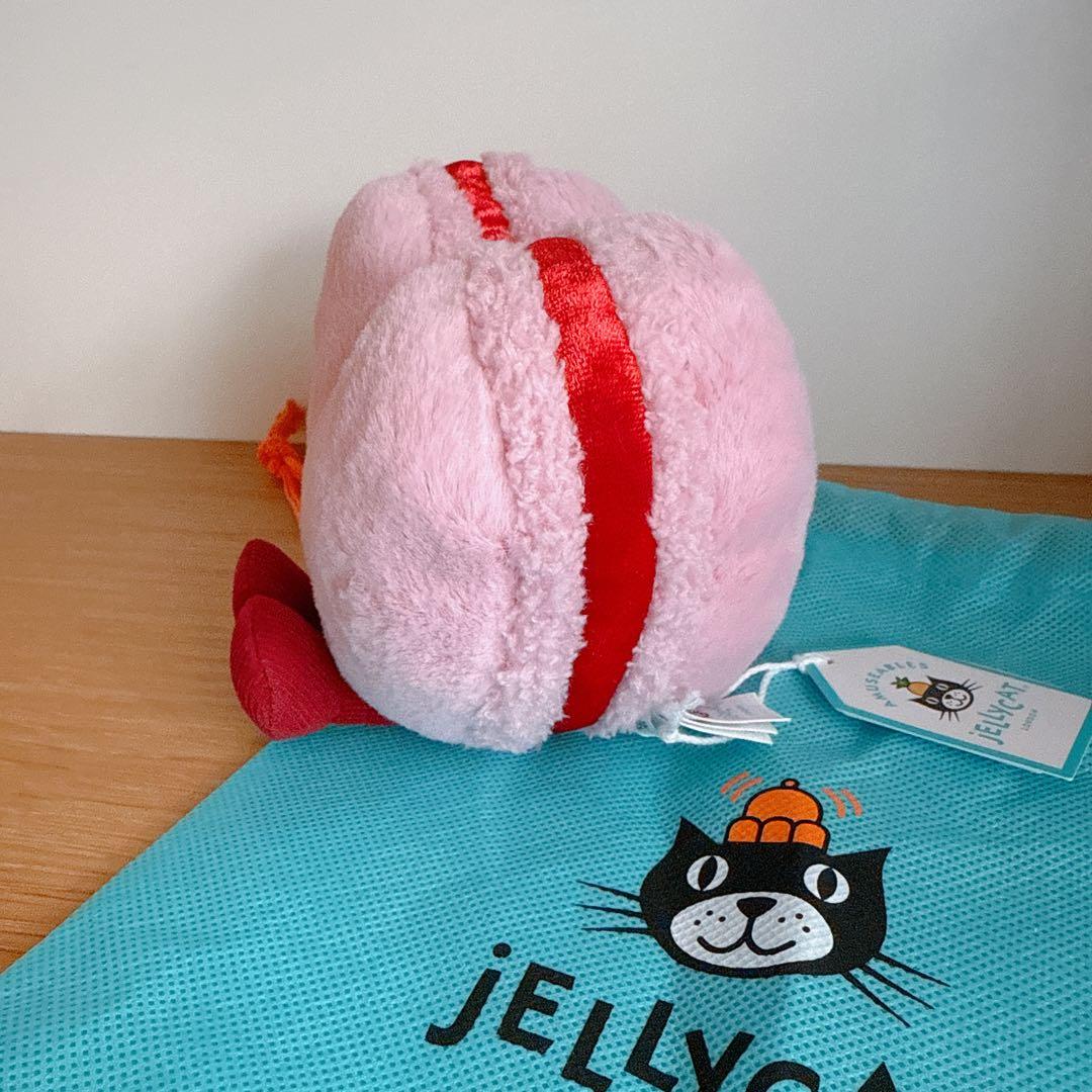 ジェリーキャット　ハートマカロンぬいぐるみ ピンク　デザート　バレンタイン　新品