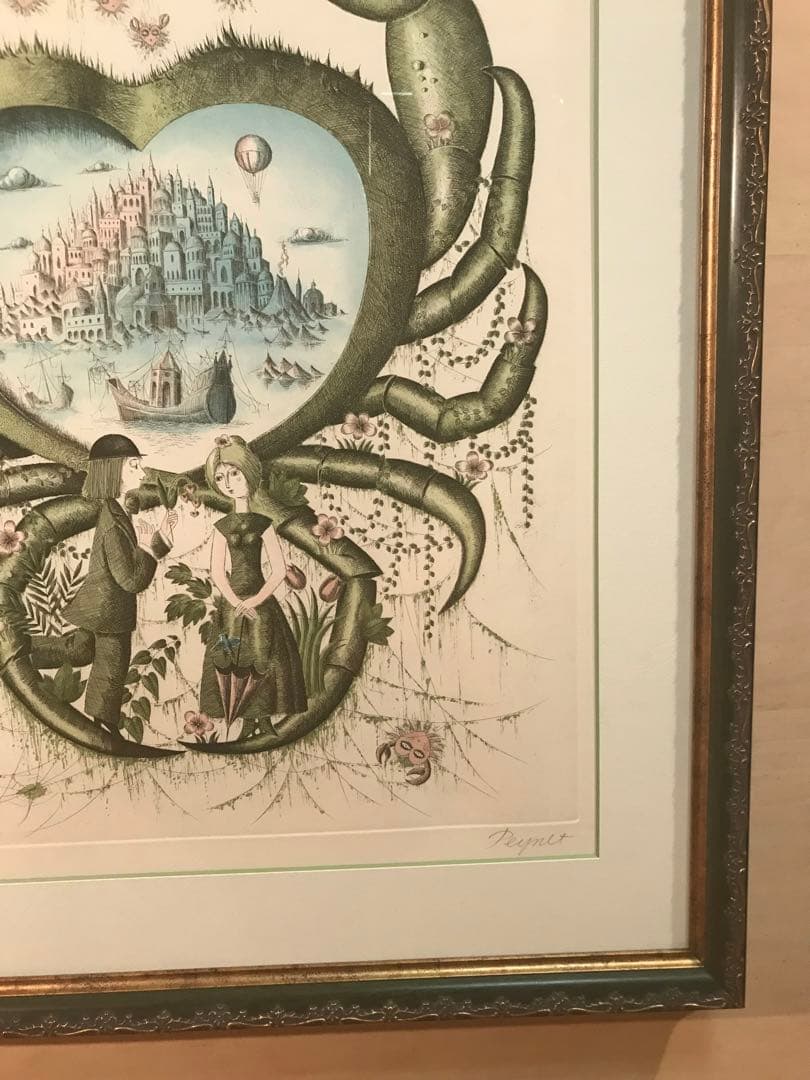 ペイネ　「蟹座」　銅版画　直筆サイン・エディション有り
