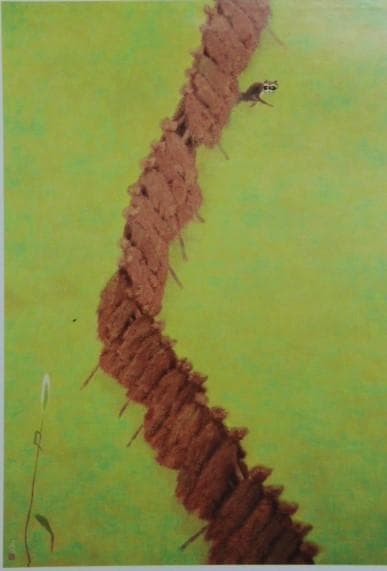 池田 遥邨、稲掛け、大判、額装用・画版、日本製・新品額 額装付、状態良好