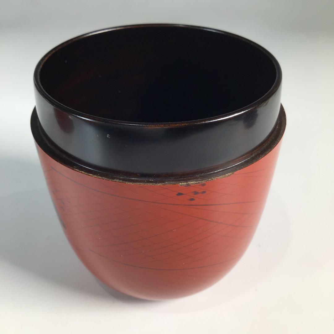 Ｎ６３９　棗　『塗師　岡本陽斎作』『玄々斎好』『曙棗』　共箱　茶道具