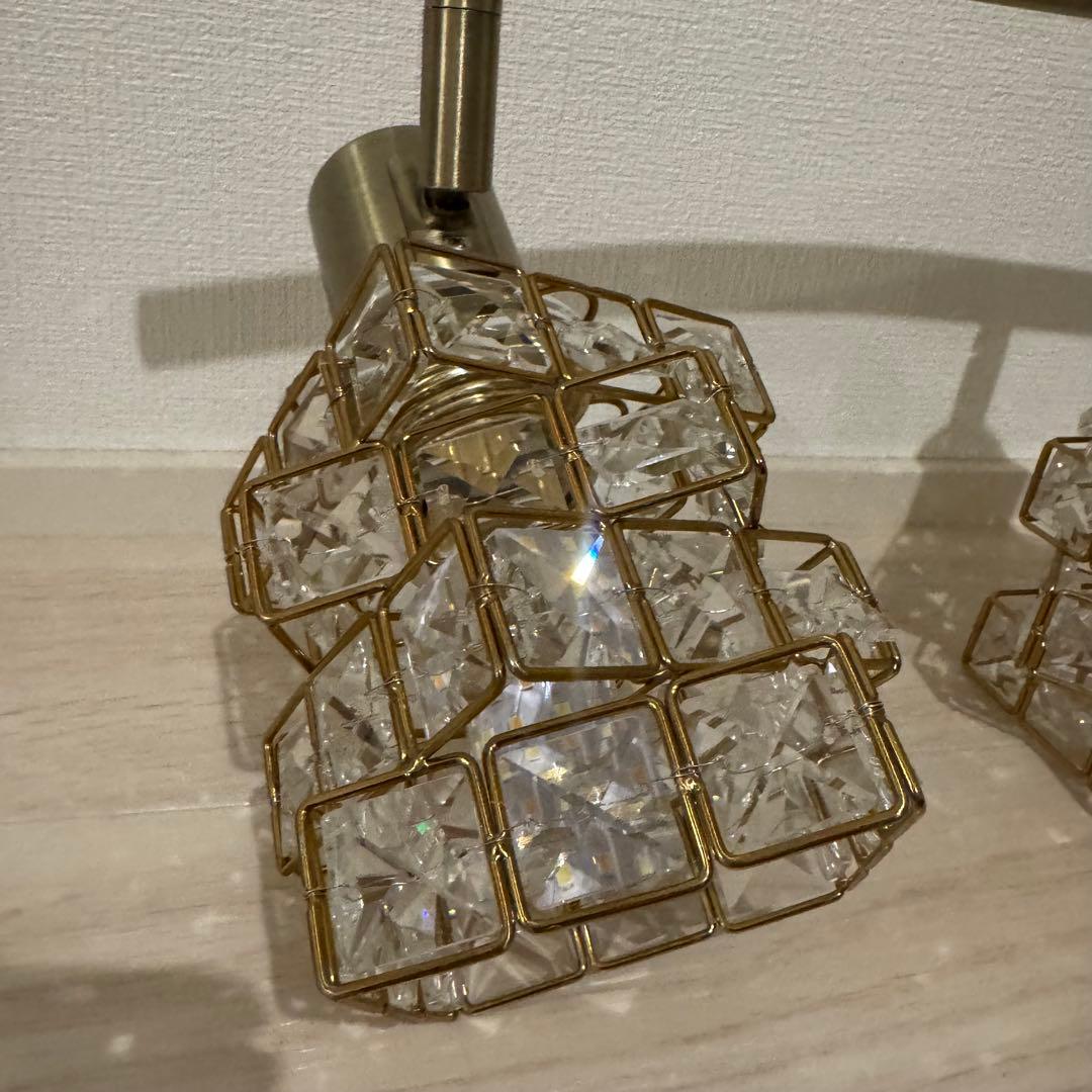 シーリングライト シャンデリア ガラス クリスタル リモコン付き アンティーク