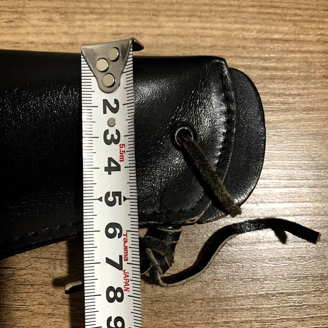 1980年代　国際産業　コクサイ　米軍 US刻印　本革　レザーホルスター　黒