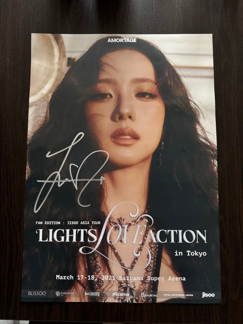JISOO ASIA TOUR サイン入りポスター おまけ付き