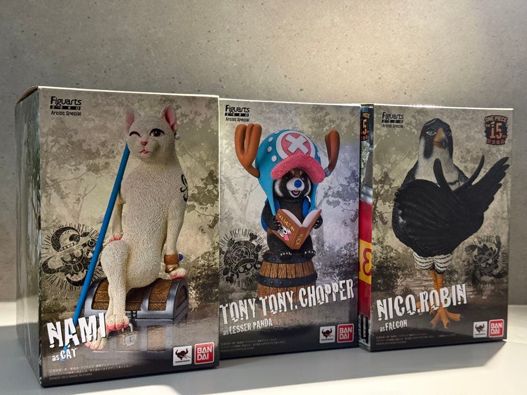 ワンピース LESSER PANDA Figuarts フィギュア完品3個セット
