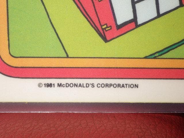 80’S★McDonald's★壁掛け★ポスター★41★ビンテージ★マクドナルド