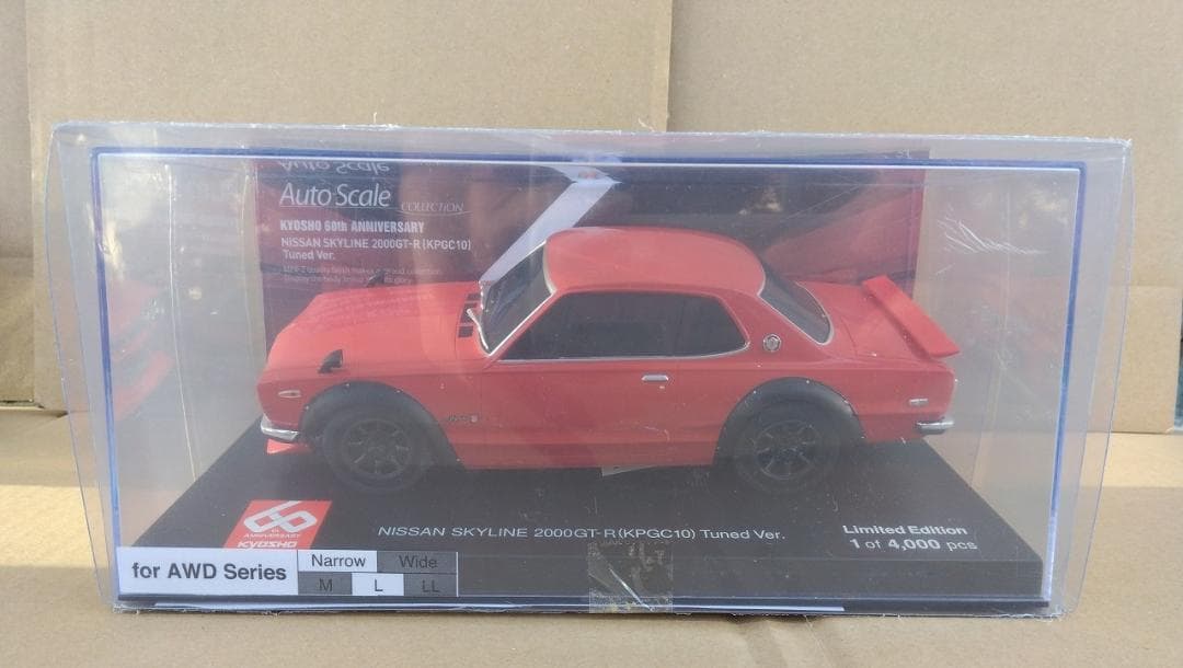 限定品京商ミニッツASC日産スカイライン2000GT-Rレッドハコスカ赤GTR