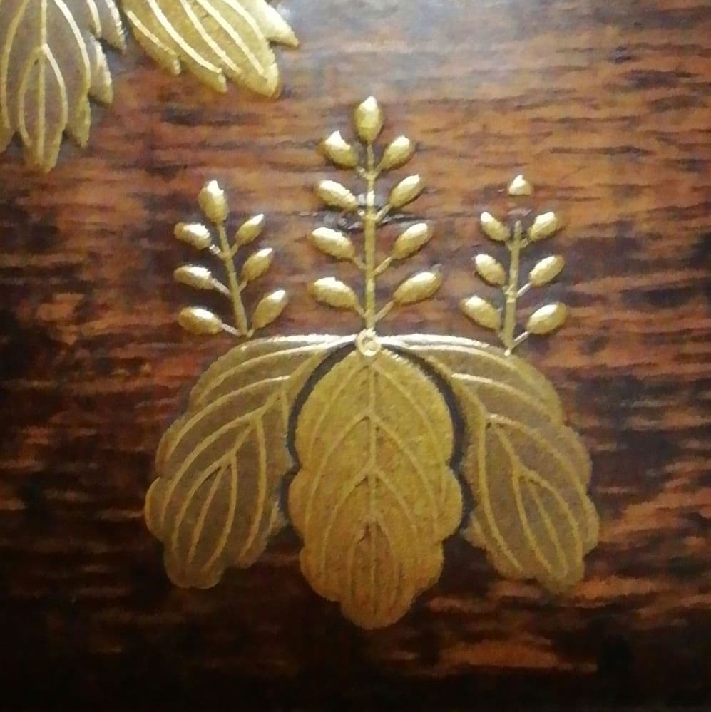 玉泉作　蒔絵　高台寺　波車　香合　時代箱付　茶道具