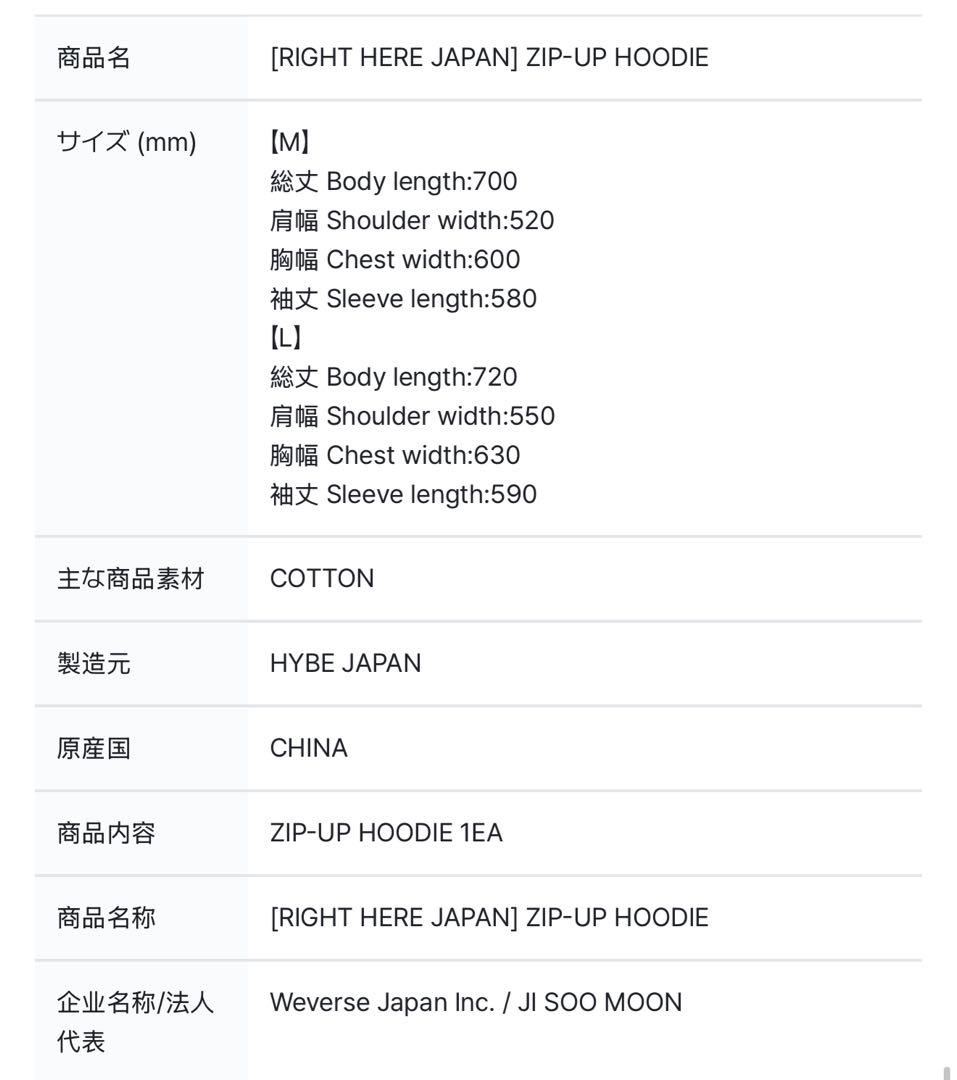 アイドル SEVENTEEN RIGHT HERE zip-up hoodie Lsize