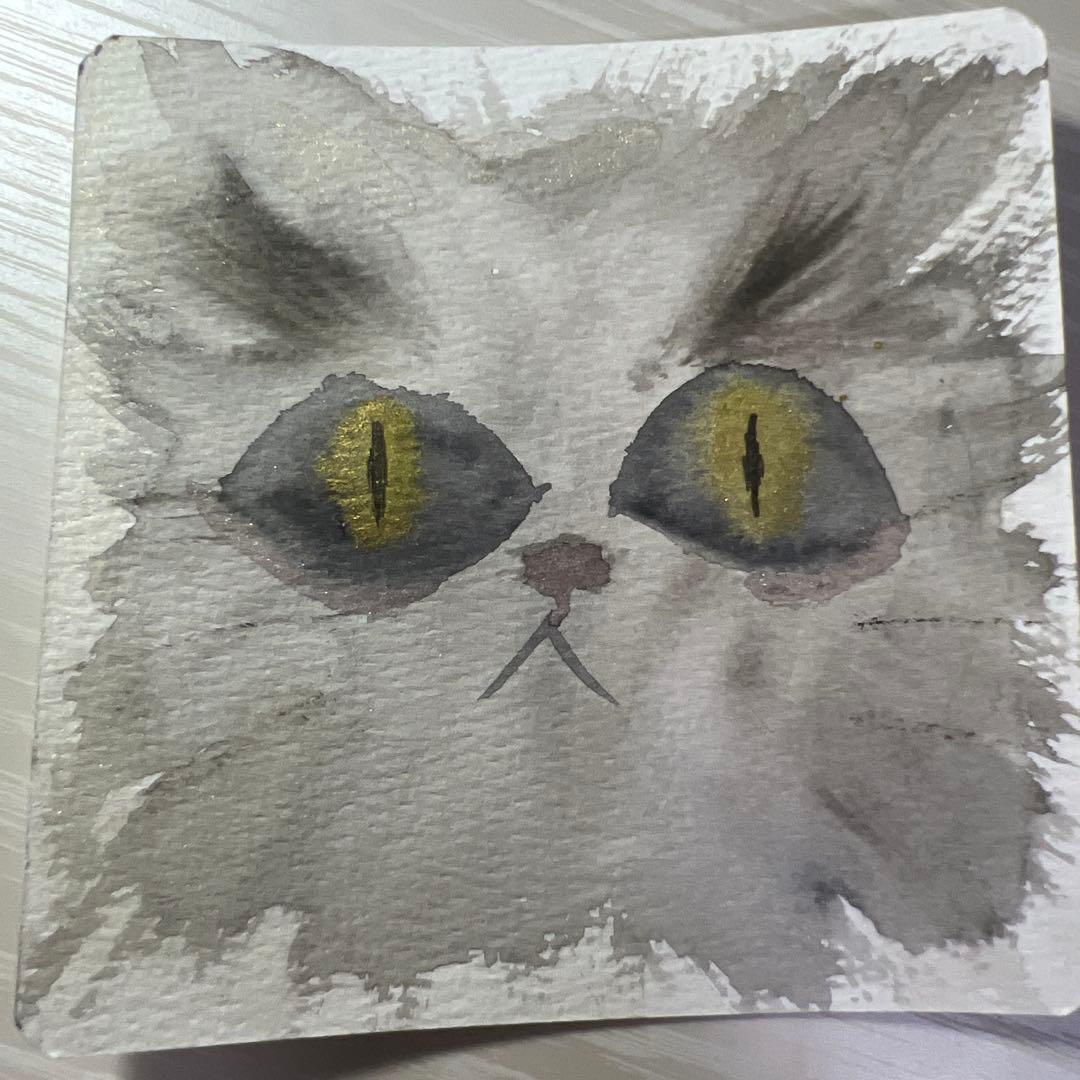 『金眼の猫』水彩画の原画