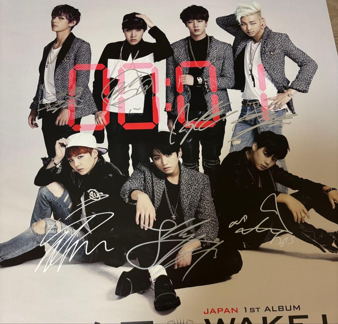 BTS 防弾少年団 バンタン　直筆サイン　ポスター 貴重