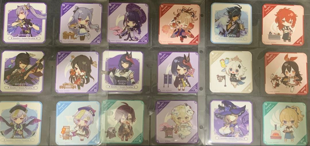 【美品】原神 スイパラ コースター フードタグ まとめ売り