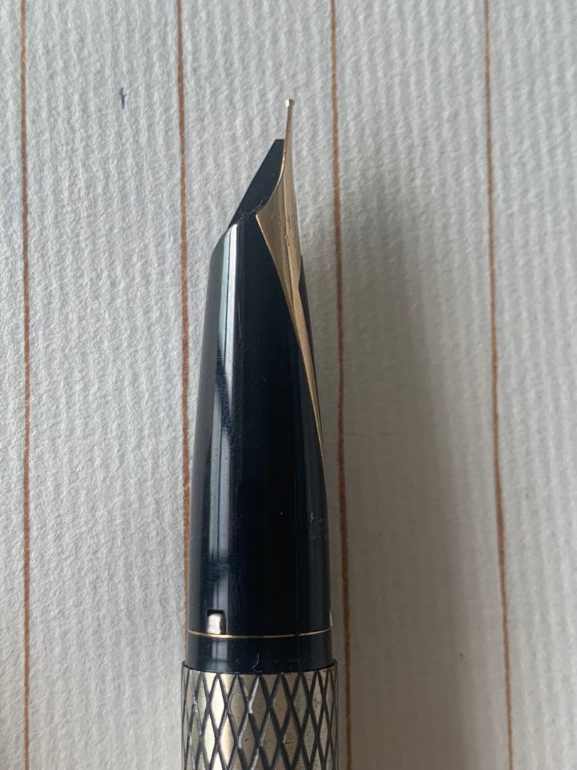 極めて希少 Sheaffer インペリアル シルバー 万年筆 ダイヤ付きクリップ