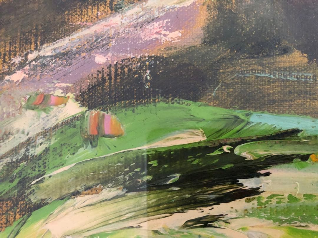 山形弘　油絵　額寸縦800㎜横920㎜　サインあり