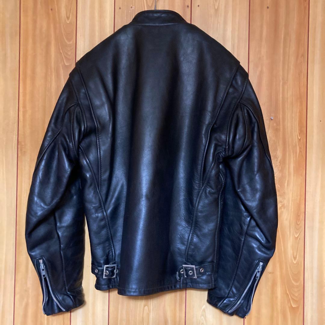 Schott 641 シングルライダース　 ボアライナー付 サイズ36ブラック