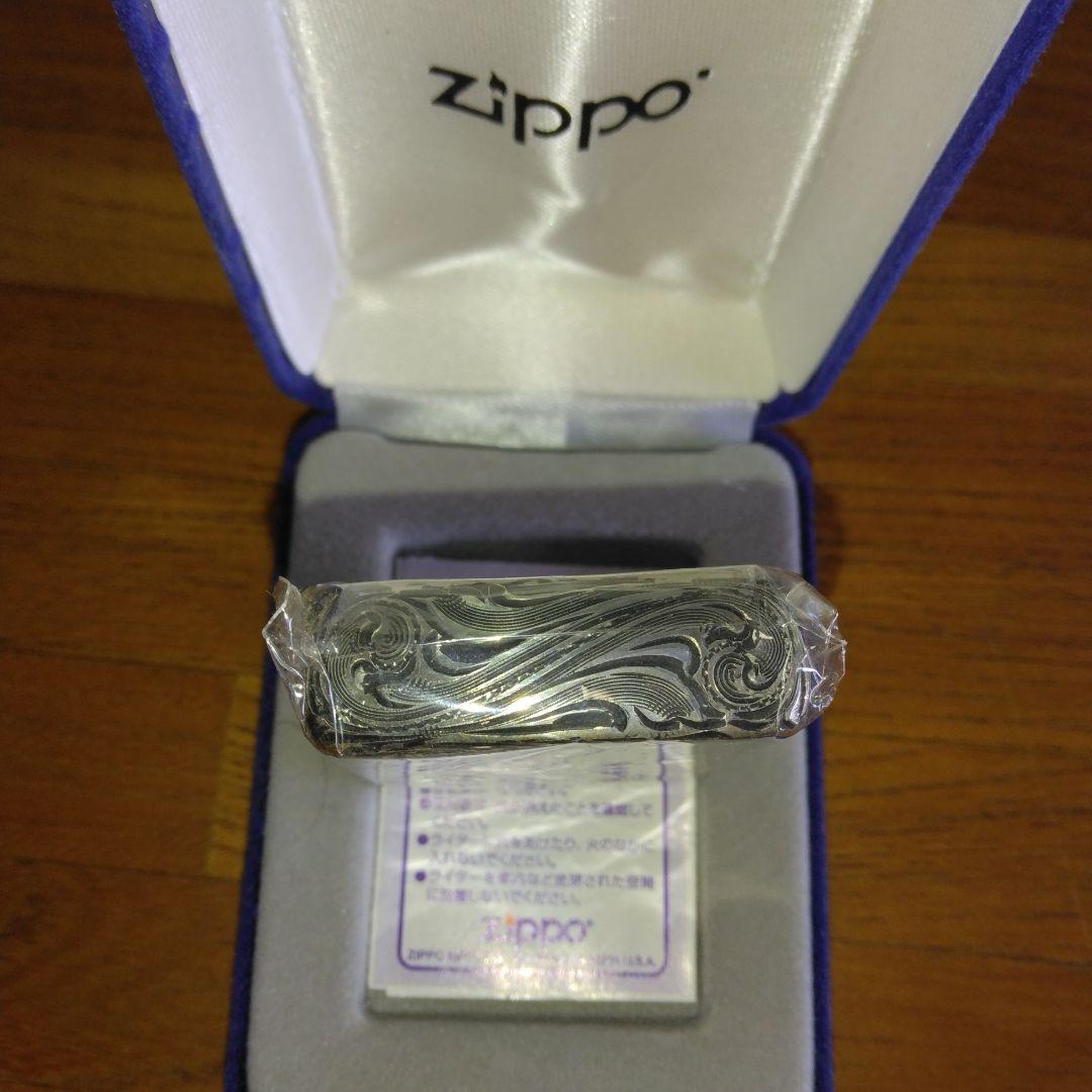 2007年製のシルバーキングの5面手彫りのZippoライターですo(^o^)o